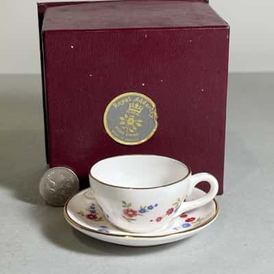 Royal Adderley Tiny Bone China Cup + Saucer
