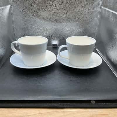 Royal Doulton 1815 Porcelain Cup And Saucer Set- Contemporary Tableweare.
