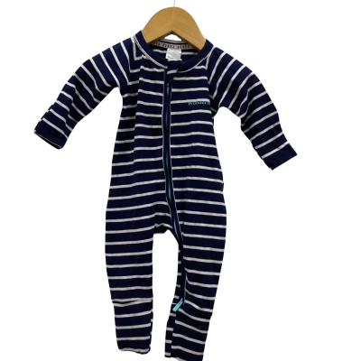 Bonds Baby Kids Size 0-3m / 000 Wonder suit Navy Blue / Striped BNWT