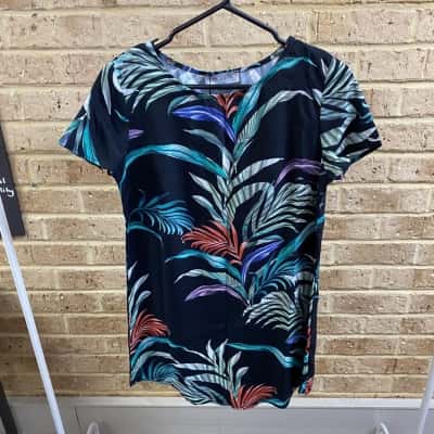 Ebby And I Womens Costa Rica Shift Dress Size 8 