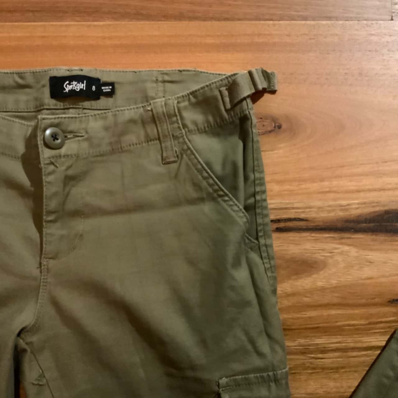 Sportsgirl Womens Size 8 Army Cargo Khaki (s)
