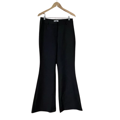 BNWT Showpo Womens Size 12 Flared Pants Black  