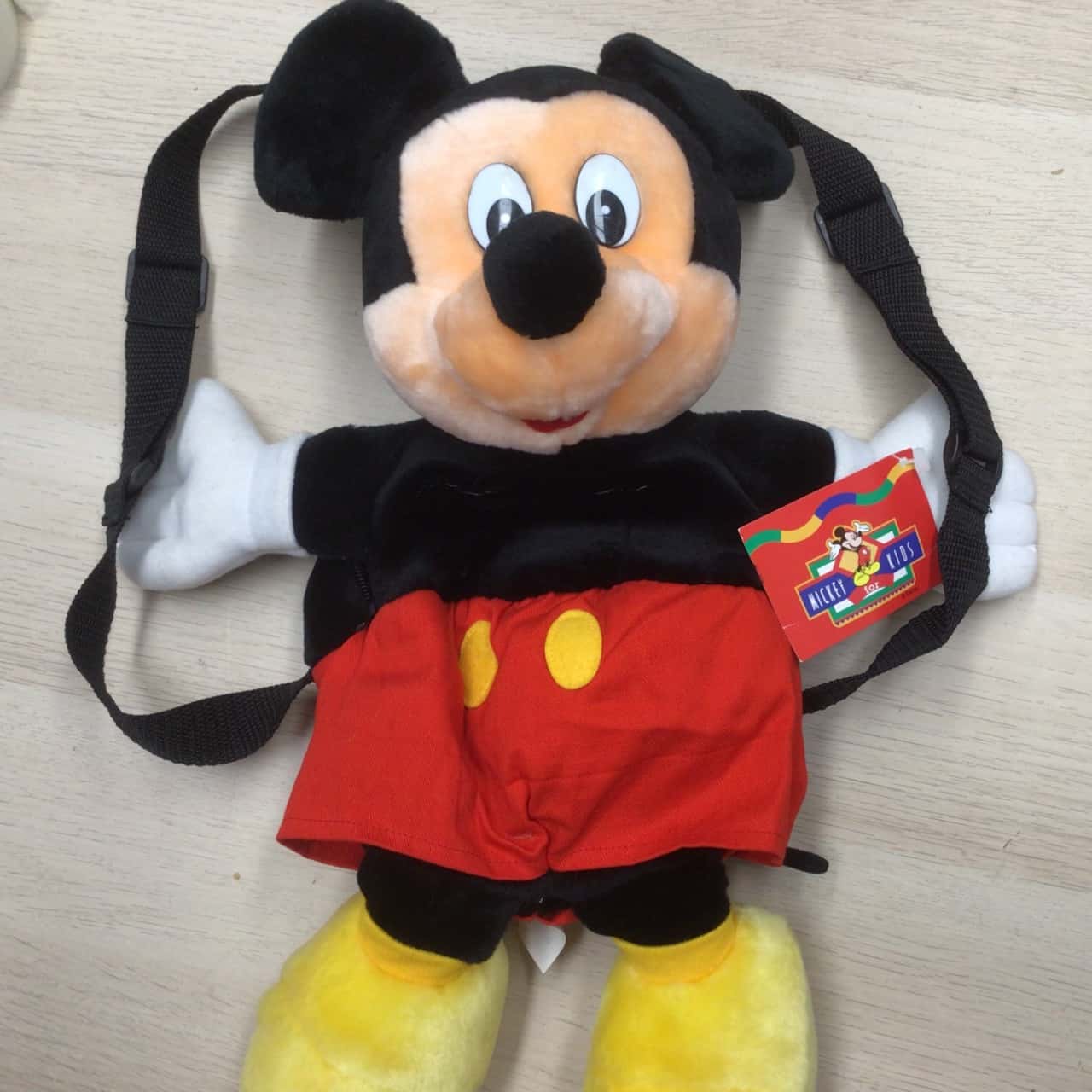 mickey mouse plush backpack