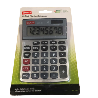 BNWT Staples 8 Digit Display Calculator.  Office 