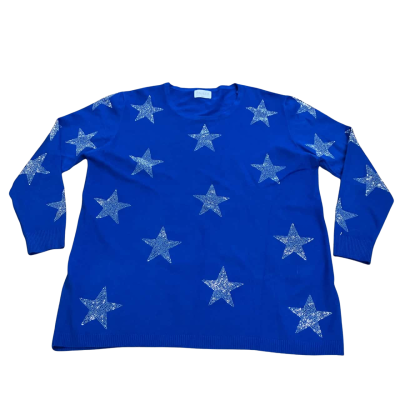  Calli&Co Star embellished Jumper  Size L / M Blue 