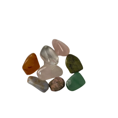 Colourful Tumbled and Polished Gemstone Crystals