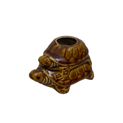 Vintage Ceramic Turtle Tooth Pick Holder