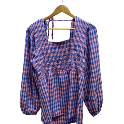 Serafina Ladies Size L Blue & Pink Top