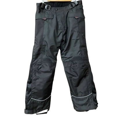 Torque Mens Size M Black Motorcycle Padded Pants  
