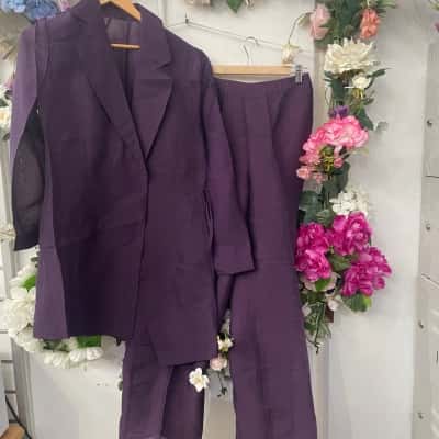 Frits Klaarenbeek Soap Studio, Size eur36 / 38 (6-8) Purple silk blend set  