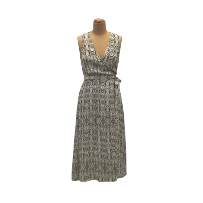 Witchery Snake Skin Print Sleeveless Wrap Dress Size 8 
