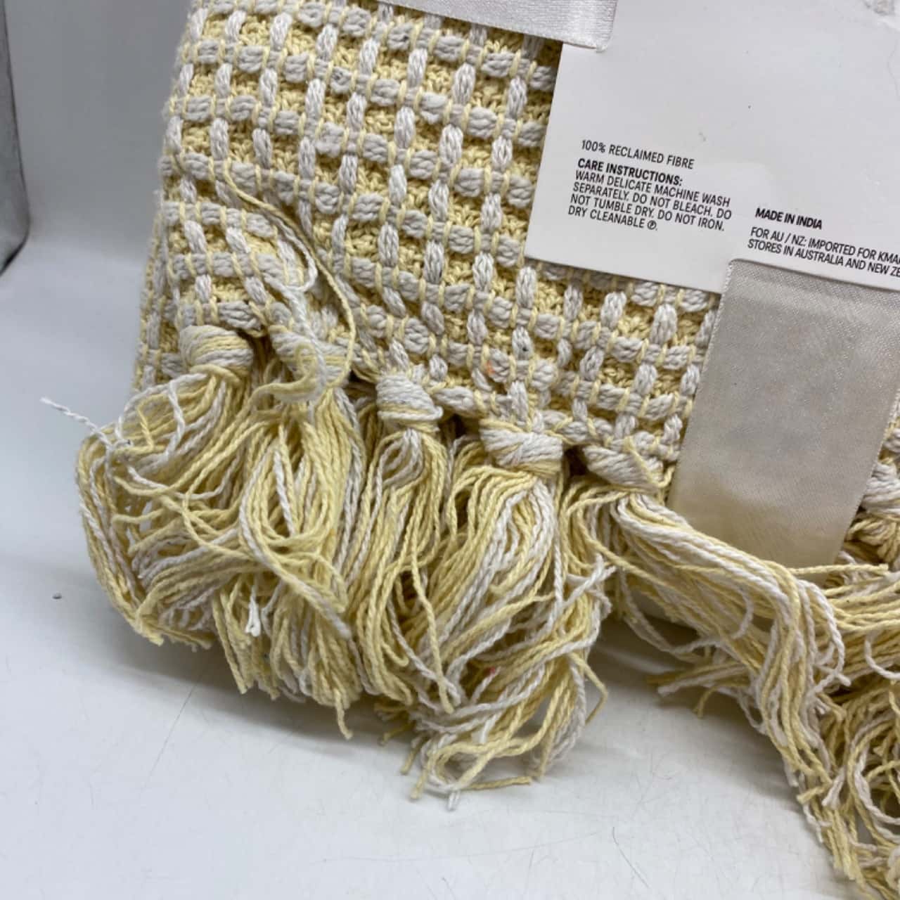 anko. Throw atticus. 1.27m x 1.52m 100 reclaimed fibre. Original