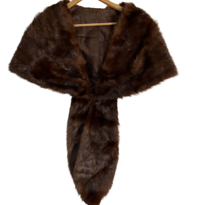 Faux Fur Brown Stole  