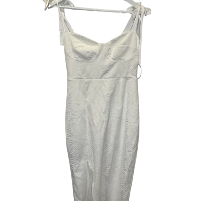 WhoIAm Womens  Size 12 Midi Dress White 