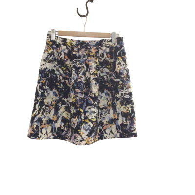 Marcs Women's Size 8 A-Line Skirt Floral / Multicoloured 