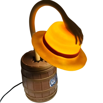 New Paladone One Piece Straw Hat Posable Desk Light, Officially Licensed Anime Bendable Lamp for Pop Culture Fans
