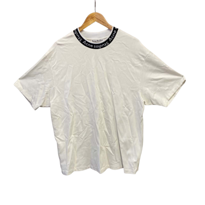 Acne Studios Womens  Size XL Short Sleeve Top White 