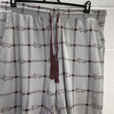 Peter Alexander Mens Grey / Maroon pj shorts 