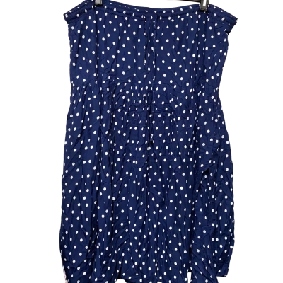 Autograph Womens  Size 24 Mini Skirt Navy Blue / Polka Dot / White 