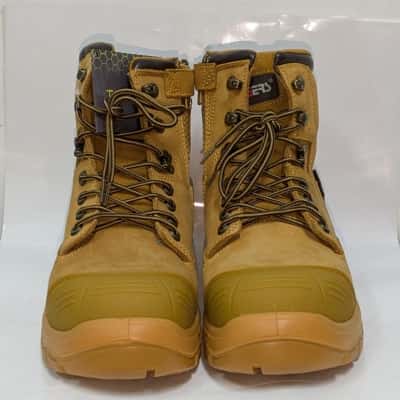Riggers Mens Khaki Steel Toe Work-boot Size 12