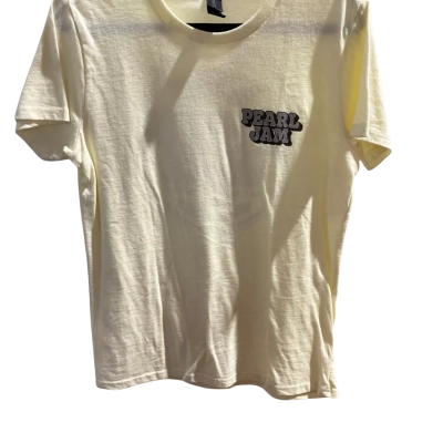 Gildan Pearl Jam World Tour T-Shirt Size M Yellow 