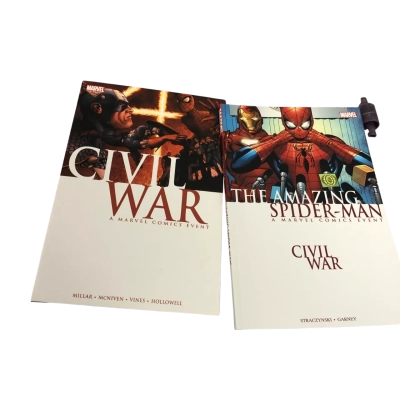 Civil War and Amzing Spiderman Civil War Paperback