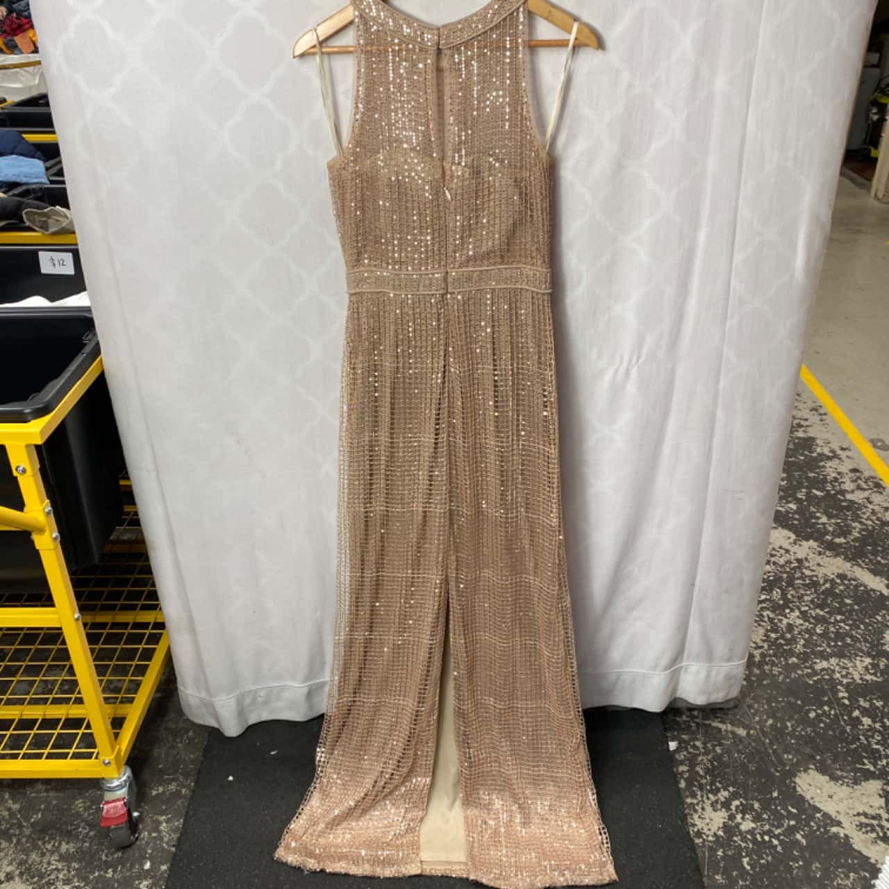 bariano rose gold sequin dress Kim Sequin Dress - Rose Gold - Lumier by Bariano main image 1