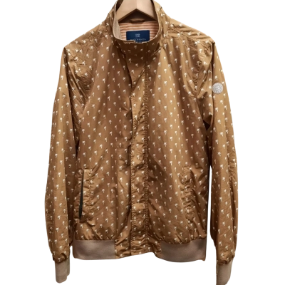 SCOTCH & SODA Palm Tree Print Pattern Bomber Jacket in Size M