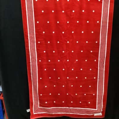 Country Road Large Beach Towel Red & White 
