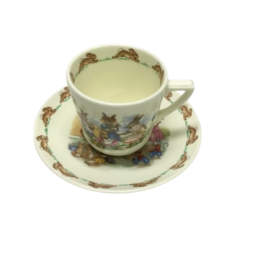 Royal Doulton Bunnykins Cup & Saucer Set - As New