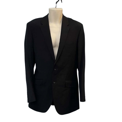 T.M. Lewin Mens Size 40 Suit Jacket Black