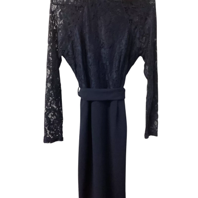  Womens  Size 10 Cocktail Dress Navy Blue 
