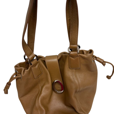 Oroton Womens Brown Bucket Bag