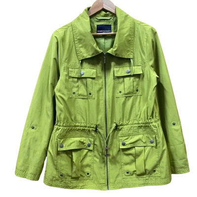 Sportscraft Bright Green Utility Jacket Size 12