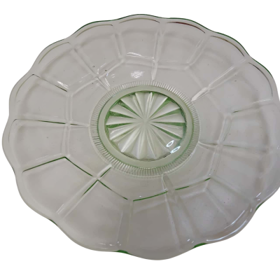 Vintage Uranium Glass Plate