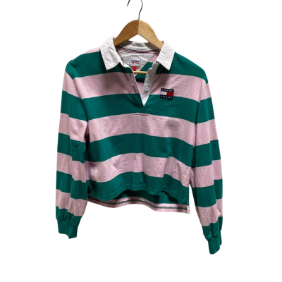 Tommy Jeans Ladies Pink & green Size S Top