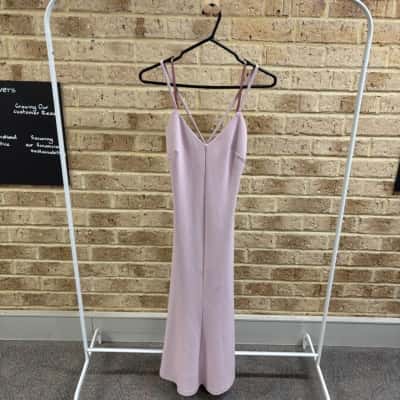  Womens Samantha rose lavender maxi bridesmaid dress Size 8 