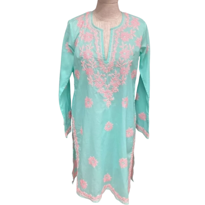  Juliet Dunn London  Size 0 Kaftan Mint  / Pink  