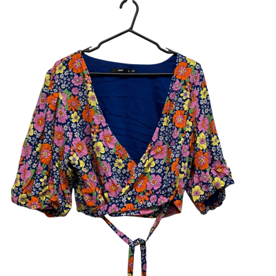 Sportsgirl Womens  Size 18 Floral Top / Short Sleeve Top Floral / Multicoloured 