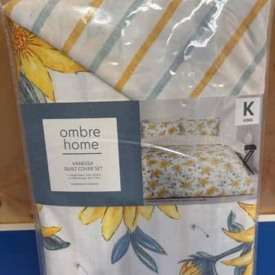 Ombré Home - KING Vanessa Quilt Cover Set 