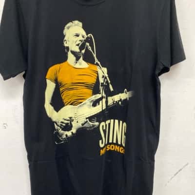 Sting my songs tour Mens  Size M Short Sleeve T-shirt Black  