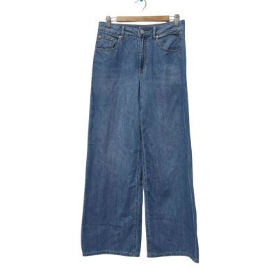 Decjuba Womens  Size 8 High-Waisted Jeans / Wide Leg Jeans Blue 