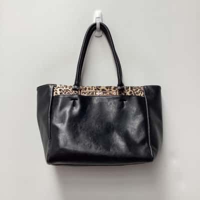 Liz Jordan Handbag Animal print/Black