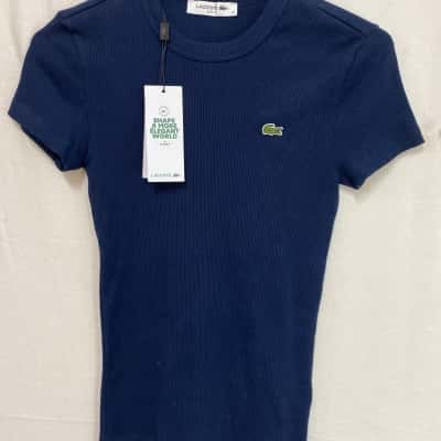 Lacoste Fitted Logo T-shirts Navy Blue 