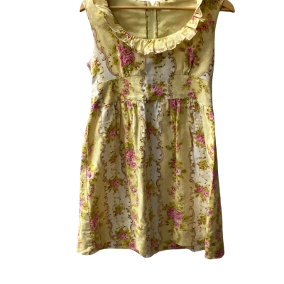 Handmade vintage fabric  Womens  Size 8 Casual Dress G