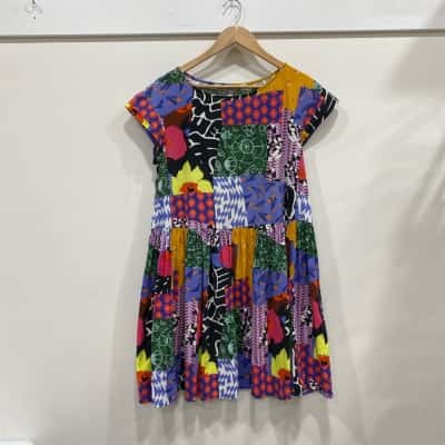 Jamilla Okubo x Gorman  Womens  Size 10 Midi Dress Multicoloured 