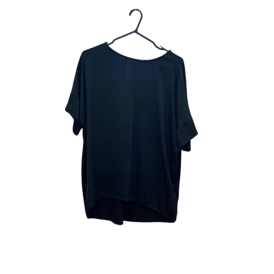 Liz Jordan Womens Size 12 Black Satin Back Top