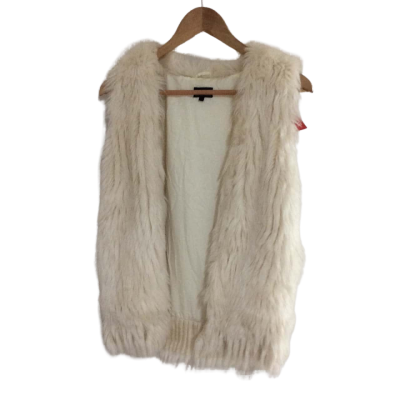 Bardot Womens  Size 36 / XS Fur Coat White 