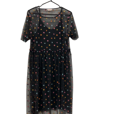 Gorman Womens  Size 14 Midi Dress Multicoloured Sheer Fabric with Slip