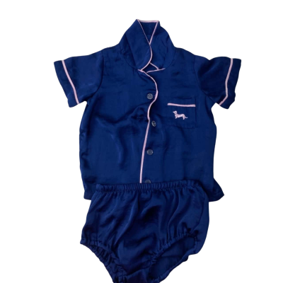 Peter Alexander Kids  Size 2 PJs Navy Blue / Pink  